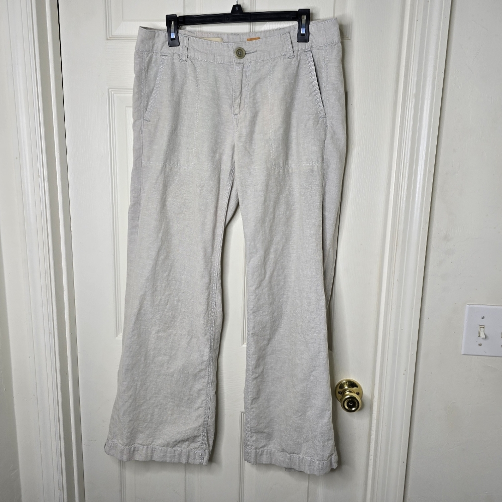 Pilcro Light Gray Wide Leg Pants